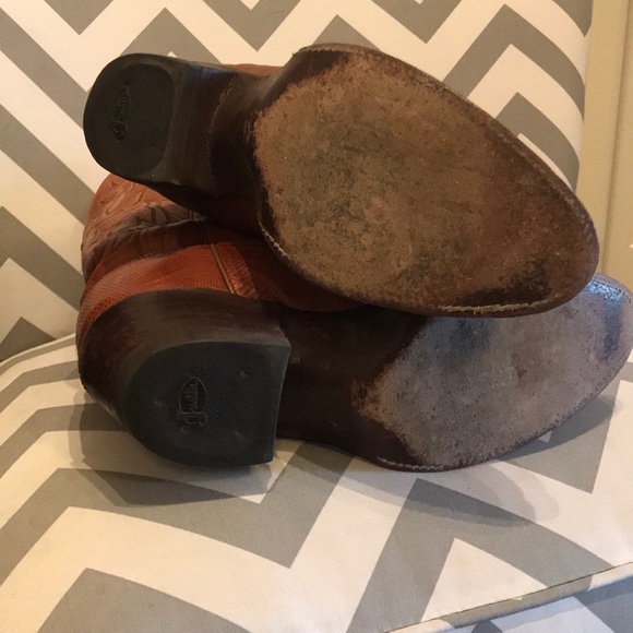 Justin boots #8303 lizard skin 8 - Picture 3 of 5